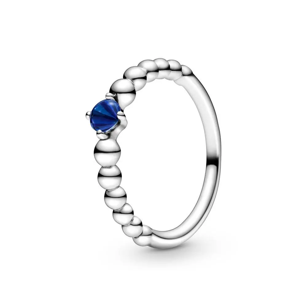  Hot Selling S925 Sterling Silver New Design Blazing Beaded Ring For Women Jewelry