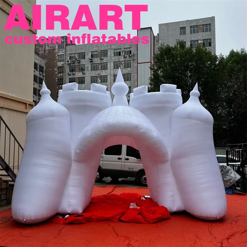 Custom Pink Inflatable Archway Entrance Circus Arch For Event Entryways