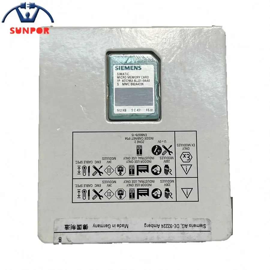 Siemens SIMATIC S7 карта памяти Micro 6ES7 953-8LJ31-0AA0 для S7-300 C7 ET 200 nflash 512 Кб