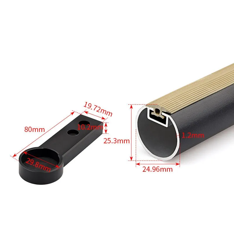 DSTPEL Best Price Furniture Closet Tube Round Wardrobe Tube Hanging Wardrobe Rail Rods