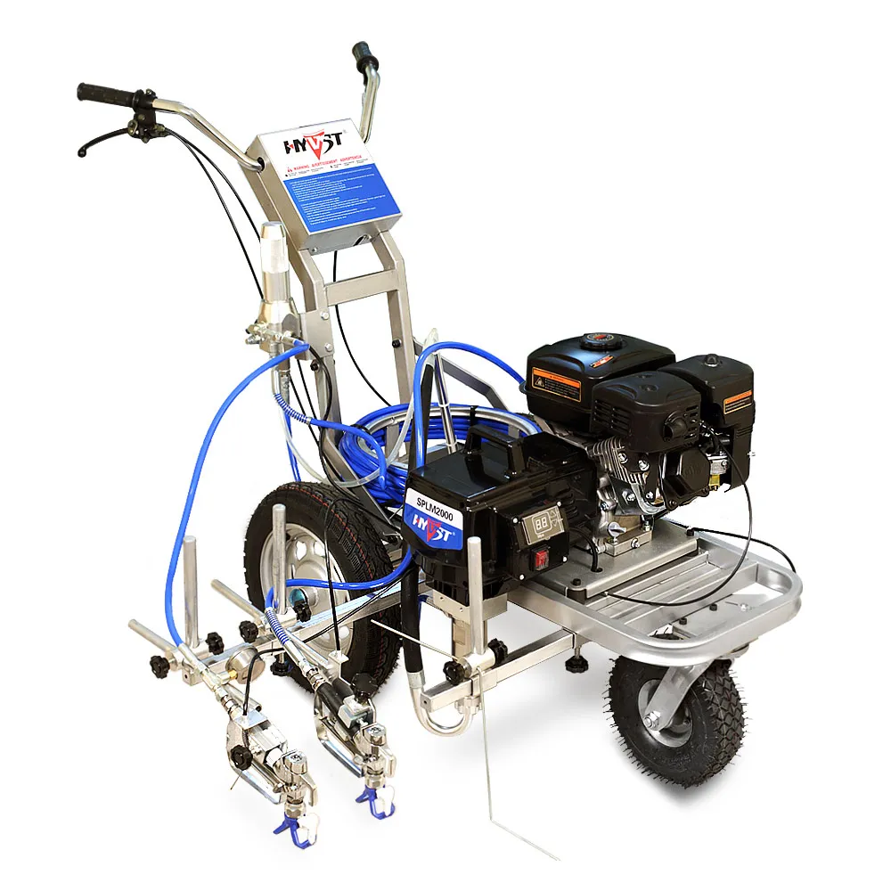 HYVST Paint Spray Machine SPLM2000 Road Line Marking Machine with two guns