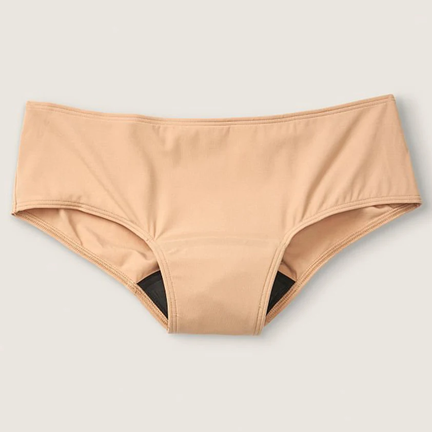 Women Underwear Soft Stretchy  Physiological Low Rise Side Leak Proof Recycled Nylon Menstrual Period Panties