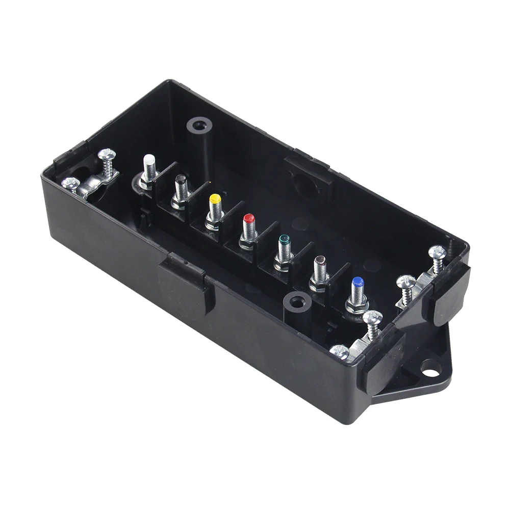Универсальный пластиковый трейлер Монтажная коробка 7 Путь Водонепроницаемый Электрический прицеп распределительная коробка соединения