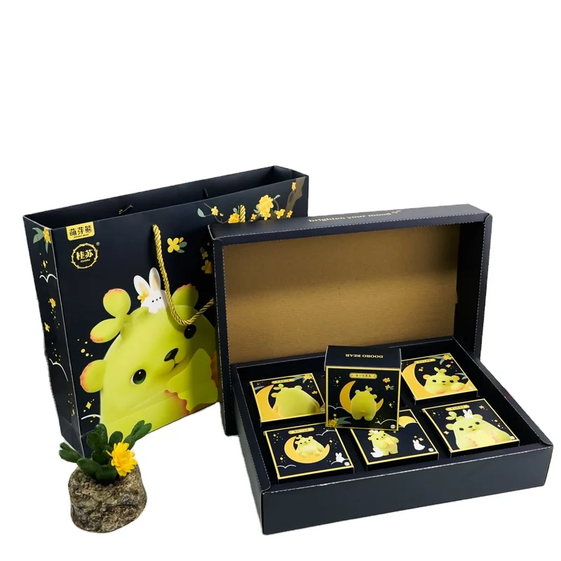 Customized LOGO Printing Colorful Paper Box Moon Cake Box Outer Packaging