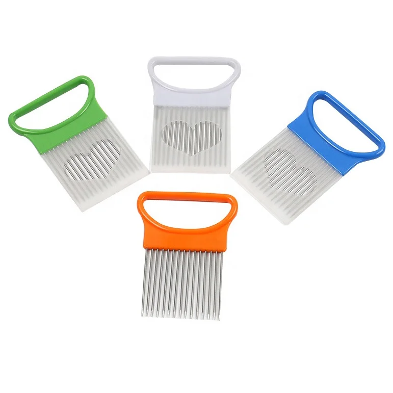 Stainless Steel Plug Needle Floss Needle Fruit Cutter Chopper and Vegetable Onion Slice Holder