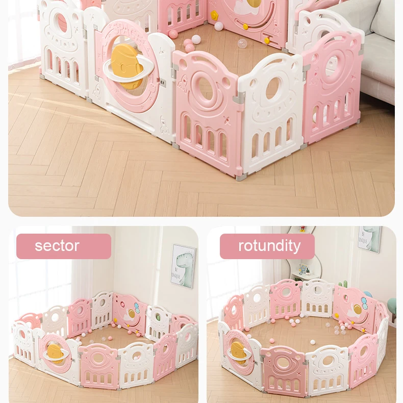 Cute Pink Fence Combination For Babies And Children Baby Activity Fence Toddlers Playpen Play Fence Baby