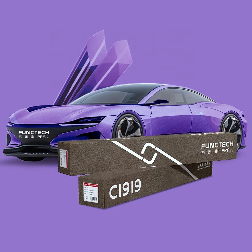 TPU TPU Metallic GT Silver Car Body Protective Color Change Film