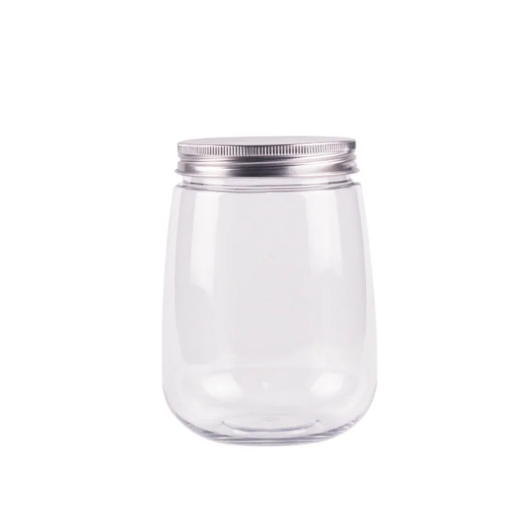 new design 350 500 ml U shape plastic PET bottle with aluminum cap for juice/beverage/milk /coffee