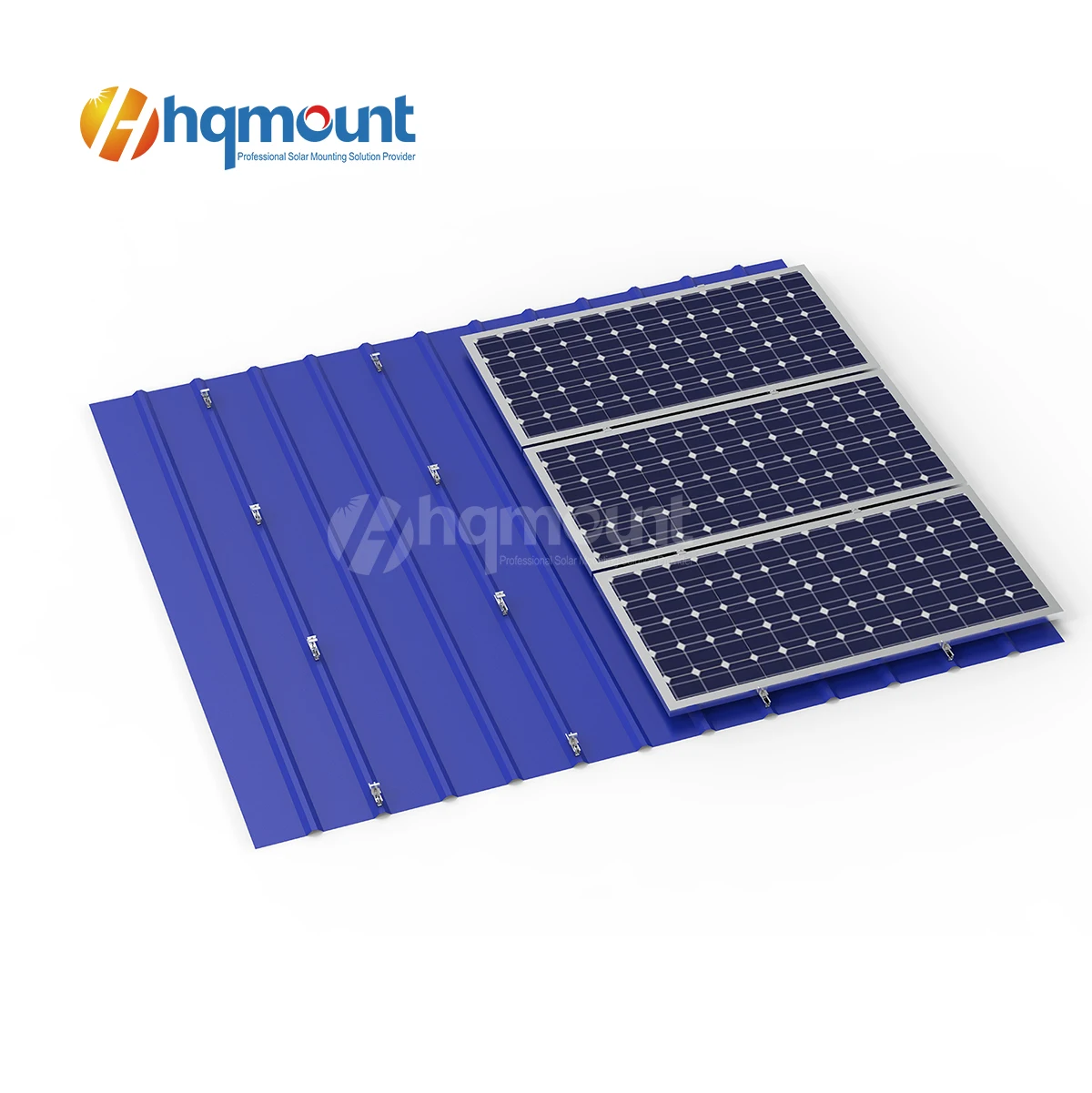 HQ MOUNT solar pv  panel mounting short rail structure mini rail for metal roof