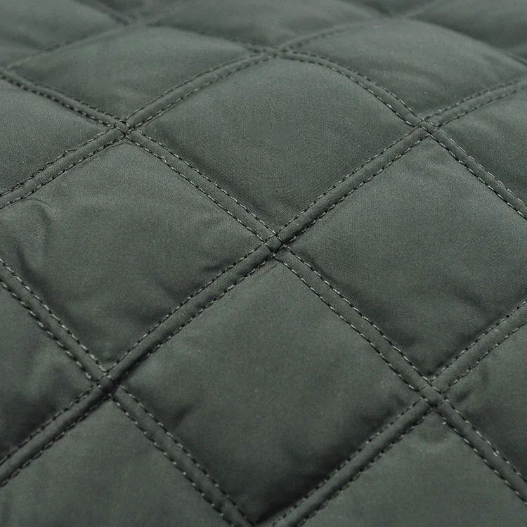 Comfortable double woven channel fabric 210T pongee cotton quilt for down jacket