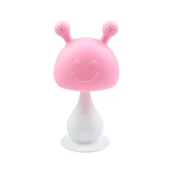 HAPBAY Hot Sale Mushroom Baby Teether Toy 100% Food Grade Rattle Mordeder bebe