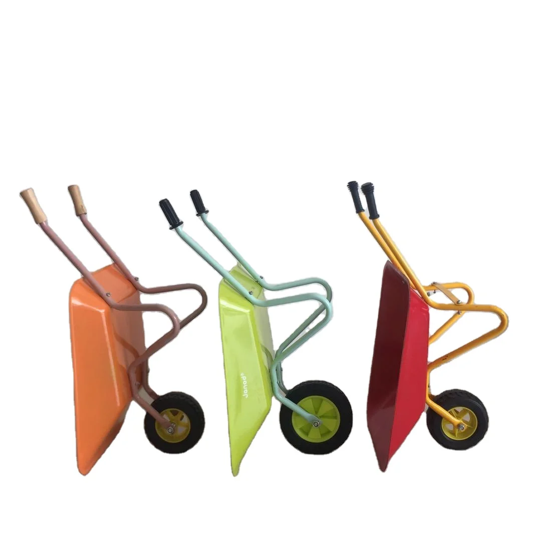 Durable Steel Garden Cart with One Wheel Modern Look