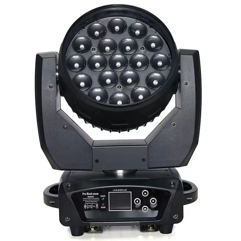Hot Sale LED 19*15W RGBW 4in1 beam wash zoom moving head wash 19x15w stage light for Stage Nightclub Theater
