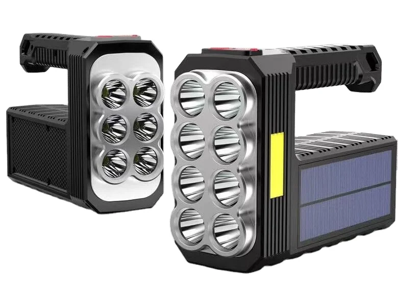 Outdoor Multi-function Portable Torch Searchlight LED Flashlights USB Smart Charging High Power Flashlight