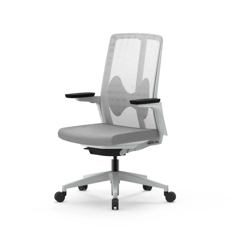 Executive Ergonomic Pu Caster Cheap Mold Foam With Fabric Upholster Low Back Office Swivel Chair