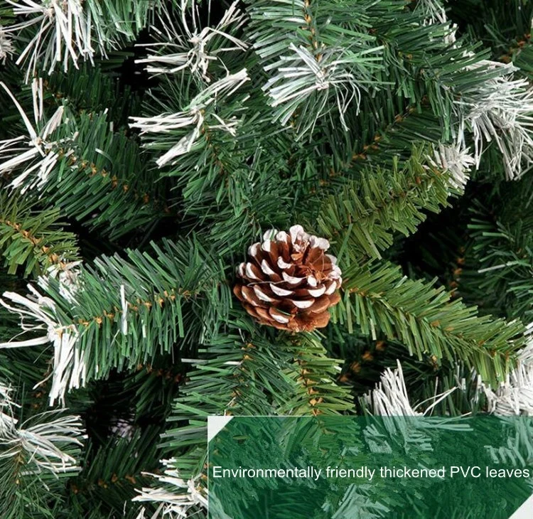 2025 Xmas Tree High Quality Green PVC 180 cm 210 cm PET PE Mixed New Made Artificial Christmas Tree With Ornaments