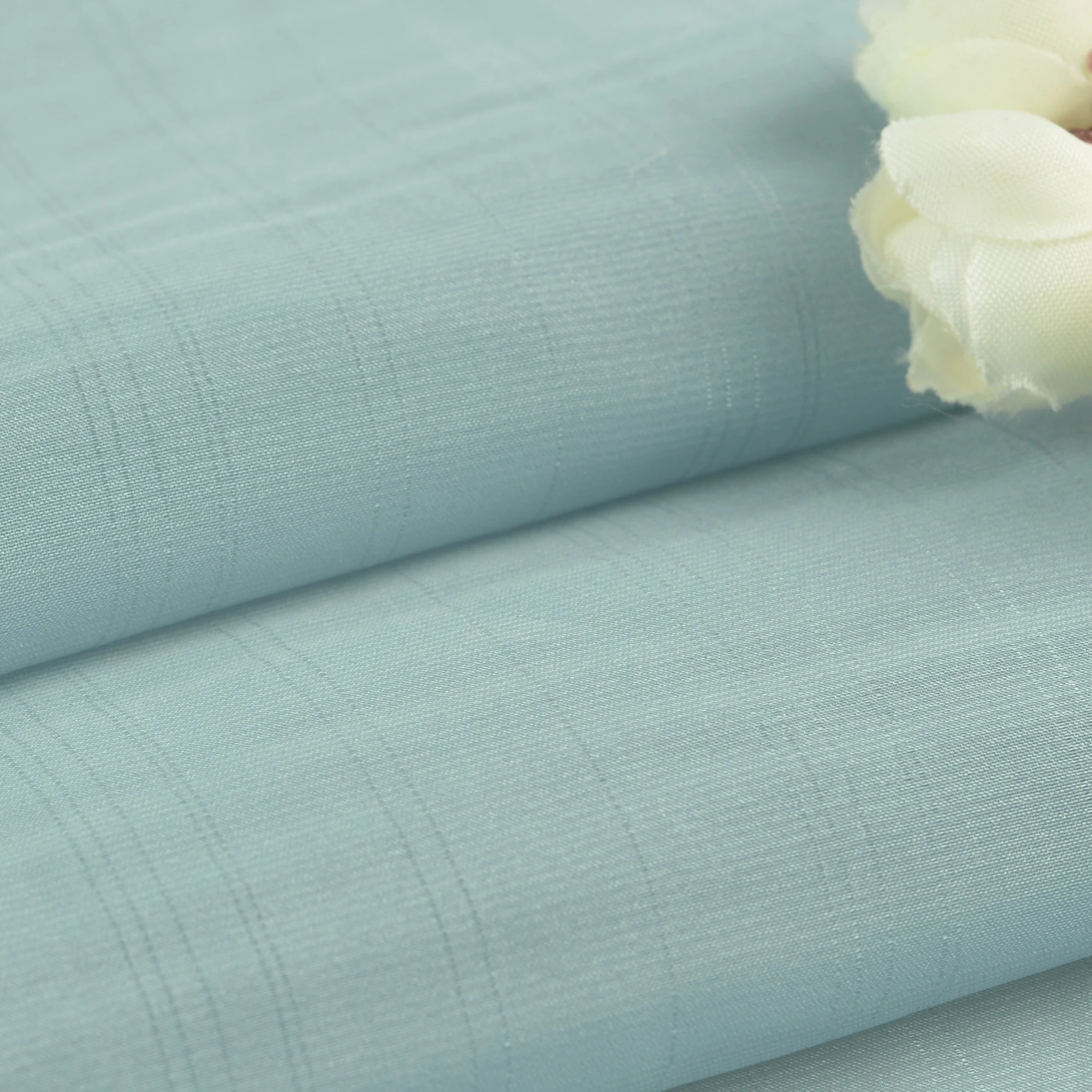 Irregular stripe bright silk organza polyester organza fabric wholesale breathable skirt blouse dress fabric