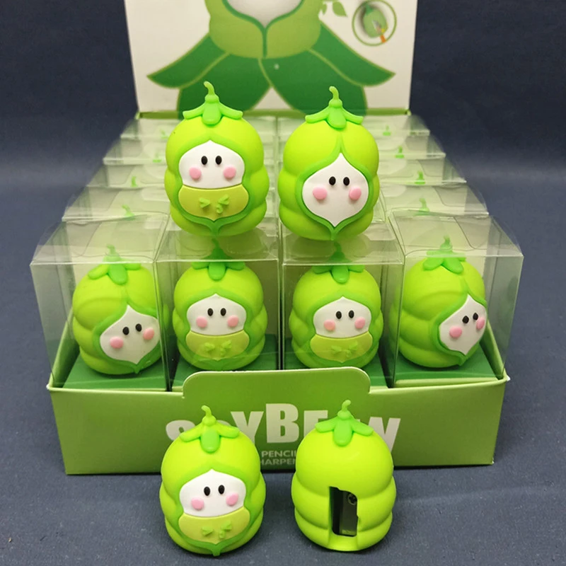 Силиконовая точилка для карандашей милая подставка овощей с одним отверстием Студенческая вращающаяся