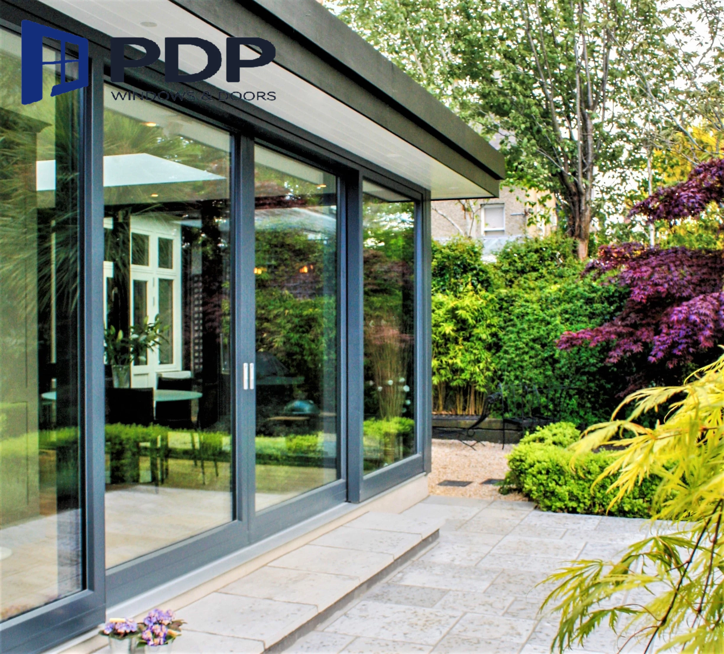 Aluminum Alloy Door Stainless Steel Fiberglass Modern French-style Outdoor Glass Waterproof Contemporary Villas Customized Size