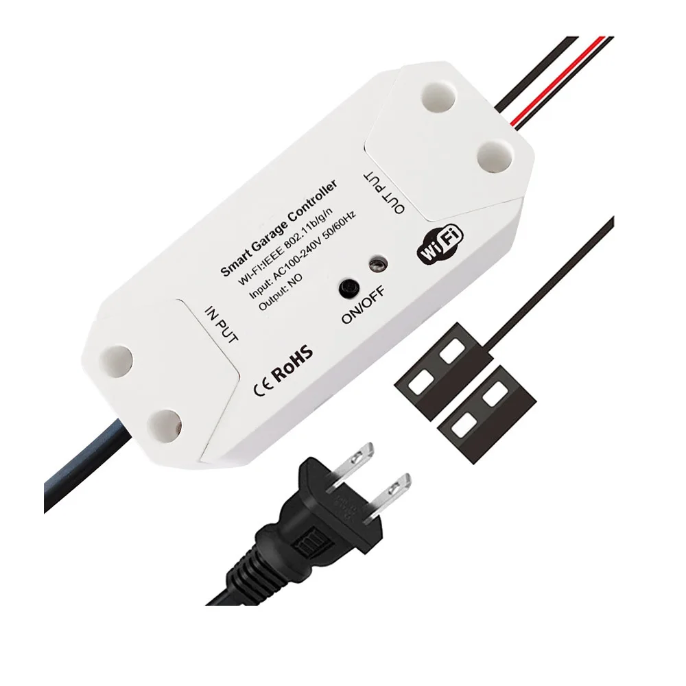 Smart WIFI Automatic Garage Door Opener Remote App Control Inteligente de Garage Alexa Compatible with Alexa,Google Home