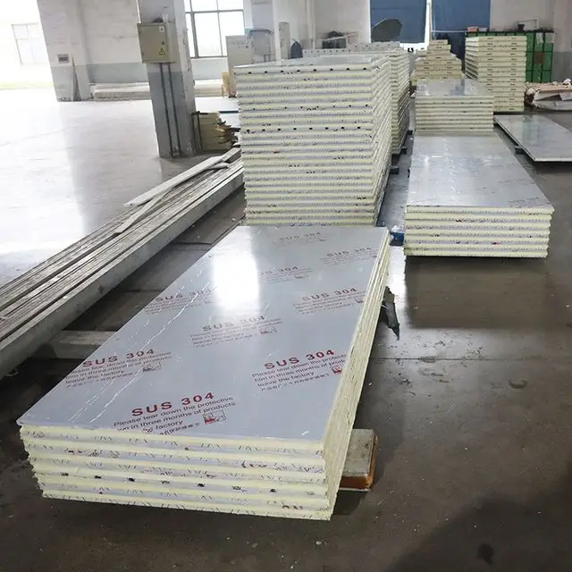 
Factory Direct 100mm Thick Cold Room Pu Insulated Sandwich Panel 