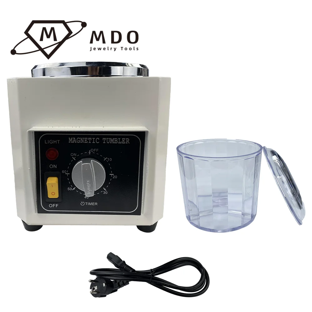220V/110V KT-90 Magnetic Tumbler Polishing Machine Grinder Jewelry Magnetic Polisher for Hardware Deburring Chamfering
