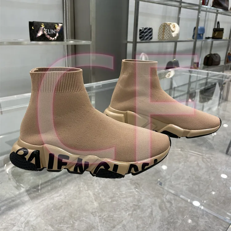 Original Top Quality Speed 2.0 High Quality Lace Up  Casual Walking Sneaker Trainers Sock Shoes for men and women