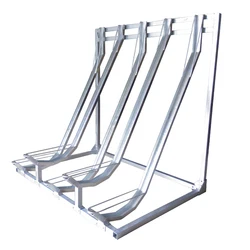 Durable commercial multi-capacity bike stop galvanized cycle rack bicycle  l-shaped parking storage stand