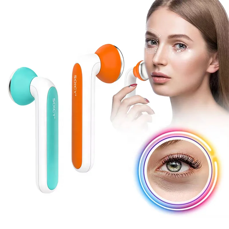 Soicy S40 stainless steel 360-degree rotary ice roller face massager Cold therapy machine For Anti-Puffiness Skin Rejuvenation