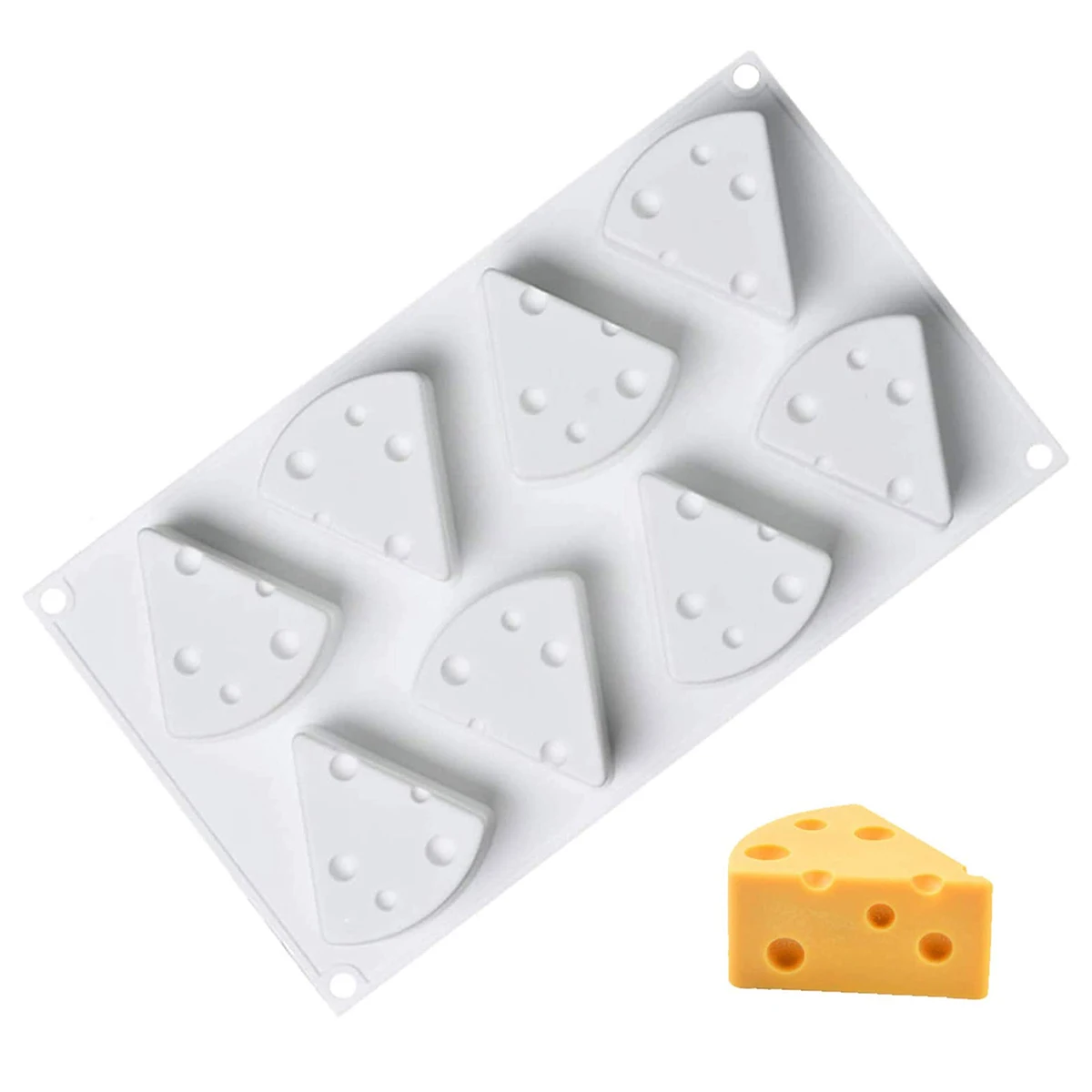 Hot sale 8 Cavity French Dessert Mold for Pastry Cheese 3D Silicone Baking mold