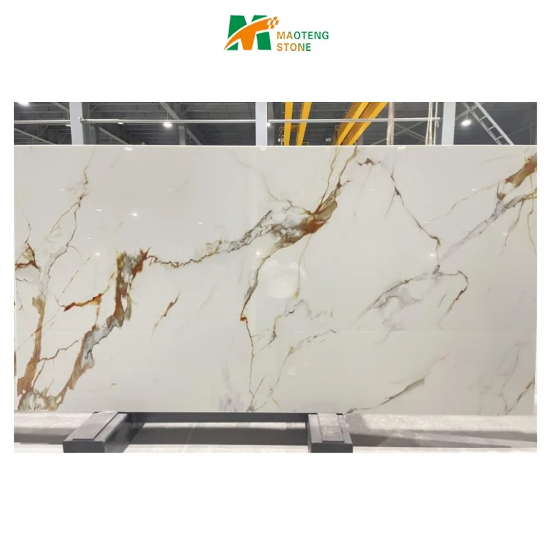 Indoor Decoration Wall Nano Glass Porcelain Slab Marble Surface Nano Glass Crystallized Stone Slabs