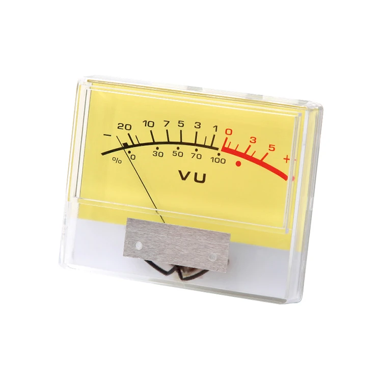 Pointer type VU meter moving coil structure ammeter Analog VU Panel Meter Audio