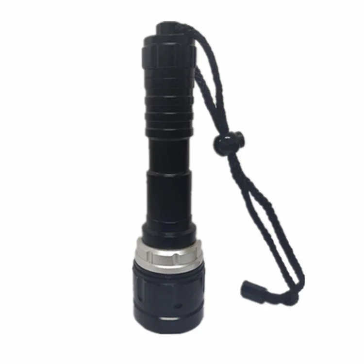 IP68 IPX8 Waterproof 550 Lumens LED Flashlight For Diving Scuba Dive Underwater 100M Depth Rechargeable 18650 Changeable Battery
