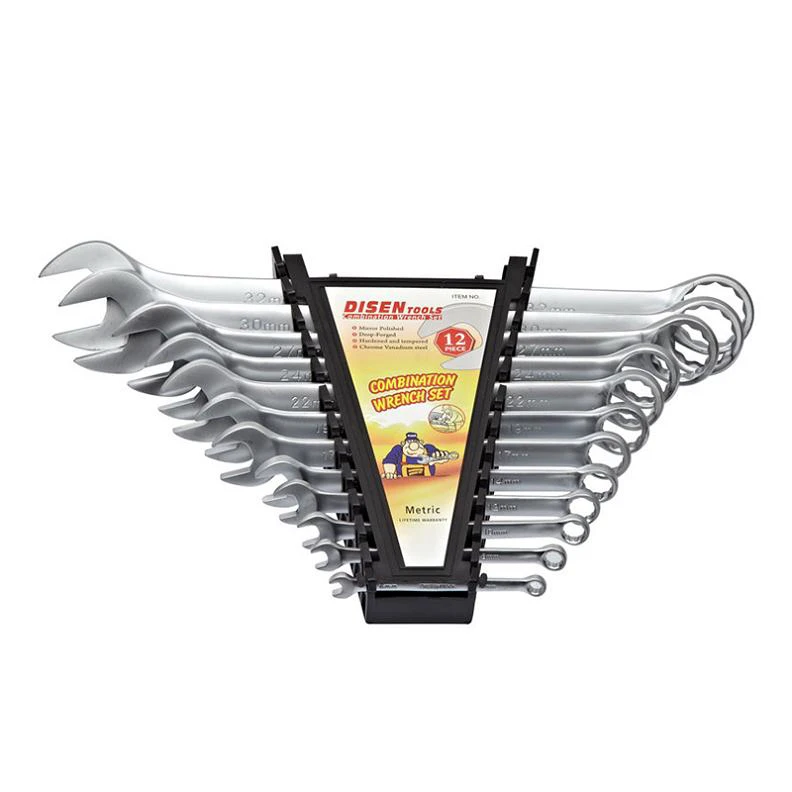 Chromeplate single ring combo super quality wrench set spanner