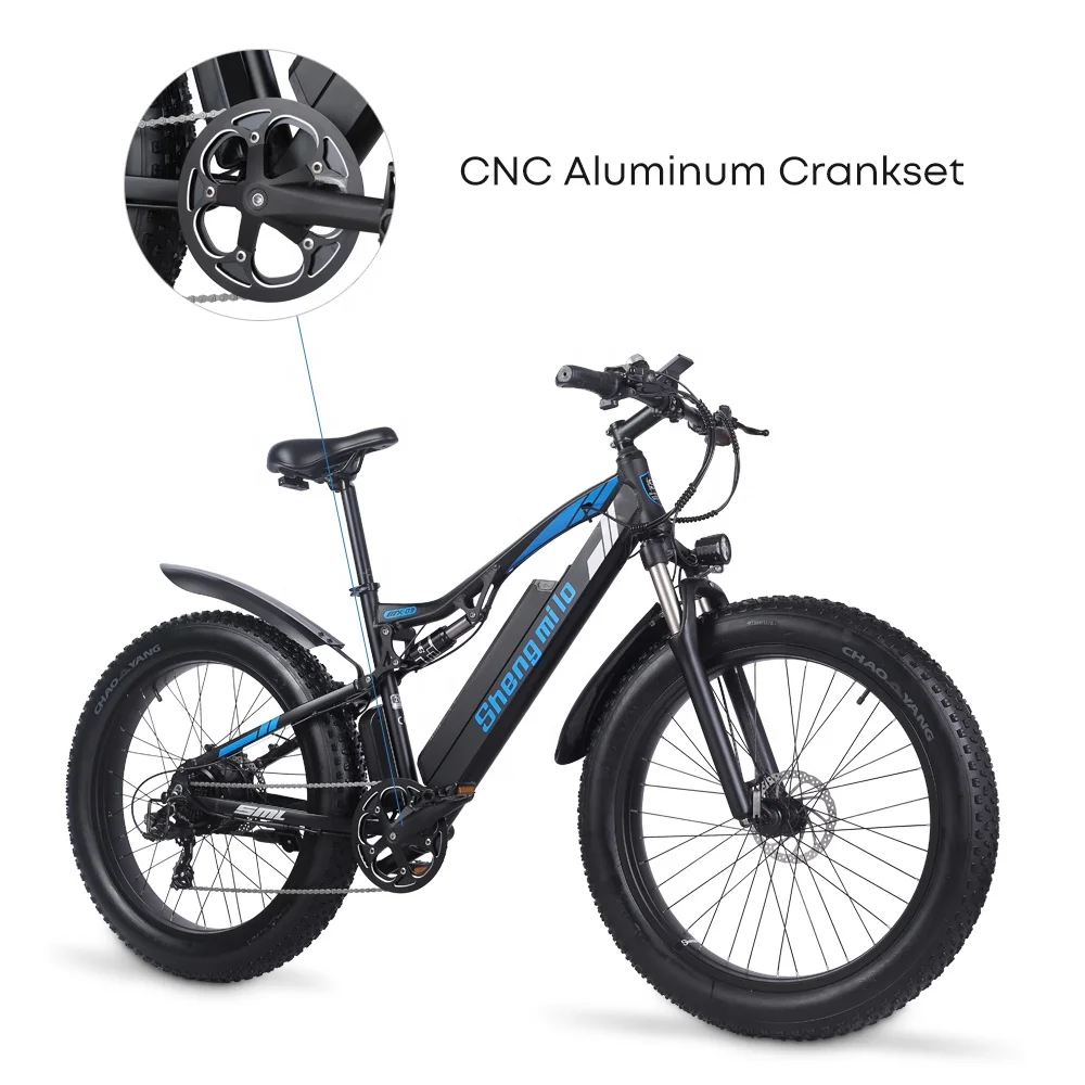 SHENGMILO mx03 UK US EU Warehouse Bicycle 26 Inch Fat Tire Electric Dirt Bike 1000w Powerful Mountain emtb Moped Electric Bike