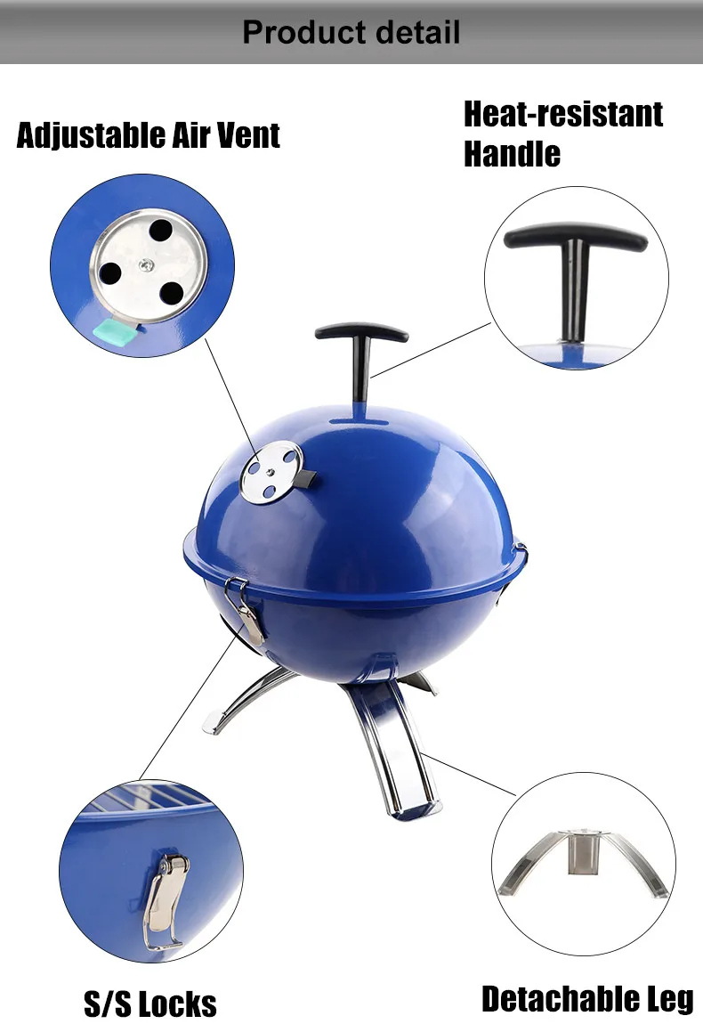 Jiashida Best Quality Charcoal Oven Grill Portable Barbecue Charcoal Stove Outdoor Barbecue Grill