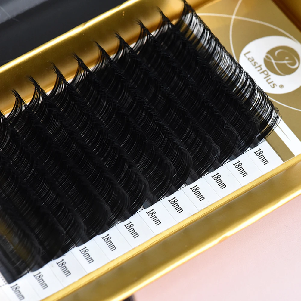 LashPlus 0.03 0.05 0.07 20 22 25 mm lash extensions lash trays wholesale 0.05 cc 8mm-25mm