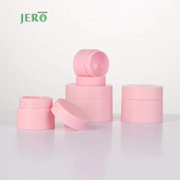 New design 30g 50g 100g 120g PCR PP 50ml plastic jars glossy hair product containers skincare cream jar white plastic