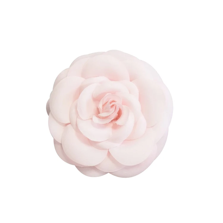  Wholesale light pink cloth ribbon flower advisor bow tie with pin on