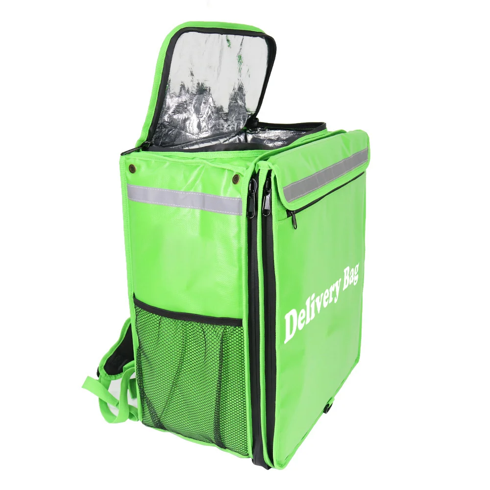 Ub eats cycling bag thermal insulated carry waterproof commercial large food delivery pizza bag backpack with customized logo