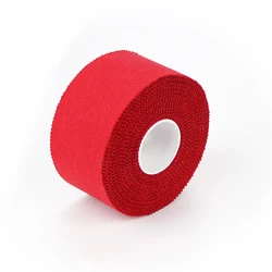 Cotton 3.8cmx13.7m Logo Printing Available White Athletic Muscle Tape Finger Tape Elastic Sports Tape