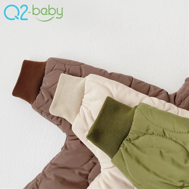 Winter clothing Male and female baby thickened warm out clothes baby zipper romper 2517