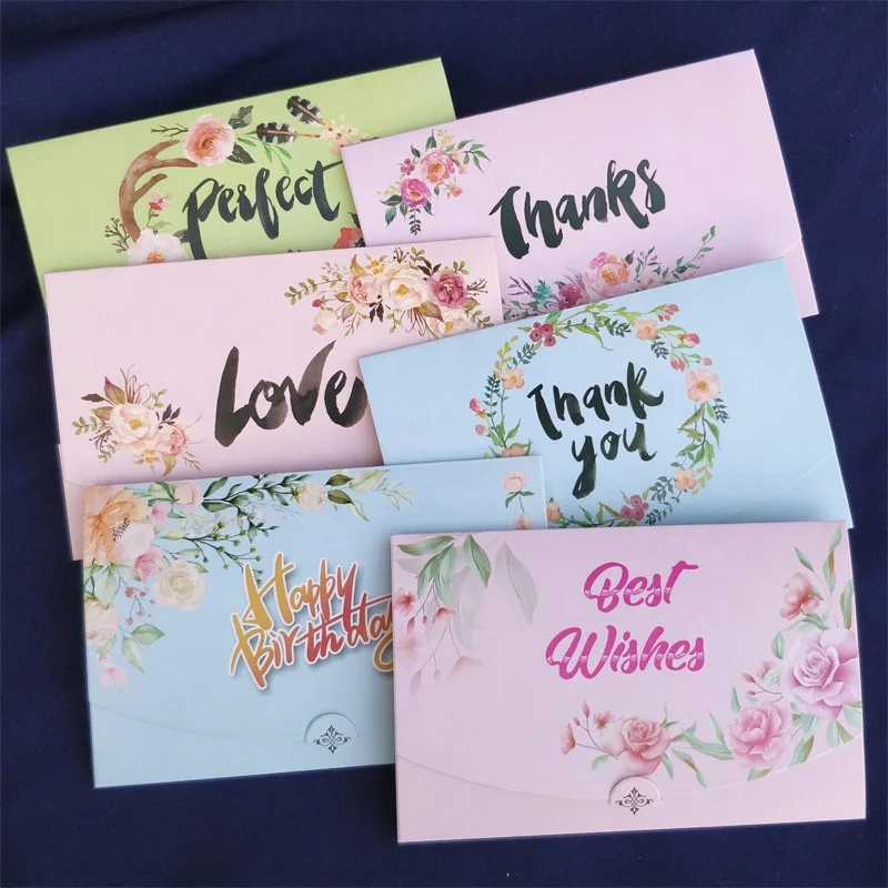 Factory direct selling customized high quality handmade Christmas wedding birthday wishes custom business greeting cards