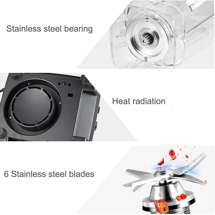 Multifunction soybean milk cooking machine smoothie blender large high speed powerful blender