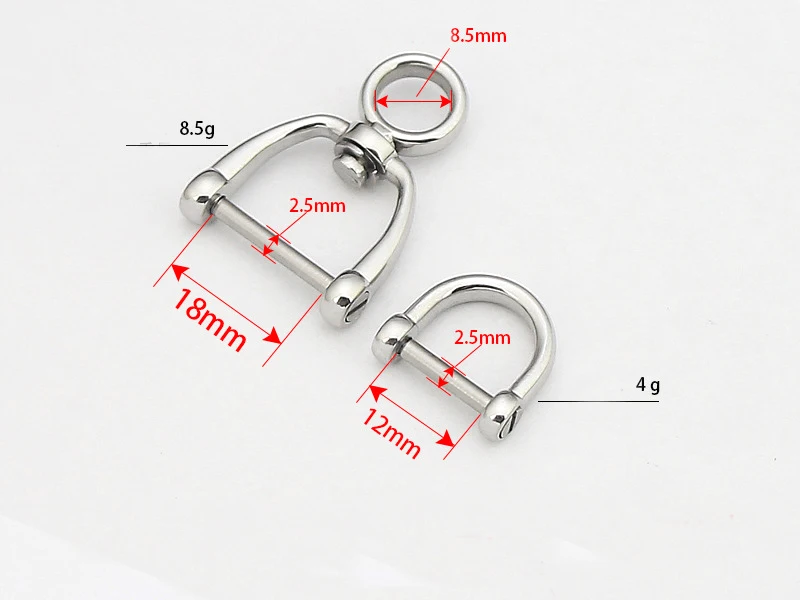 DIY keyring accessories stainless steel car keyring d ring