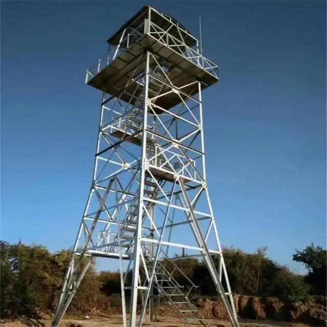 Wholesale Cheap Price Fire Station Training Angle Lattice Steel Watchtower Observation Tower
