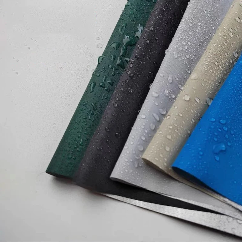 100% polyester silver coated waterproof sunshade sunscreen solid color oxford fabric for sky curtain tent