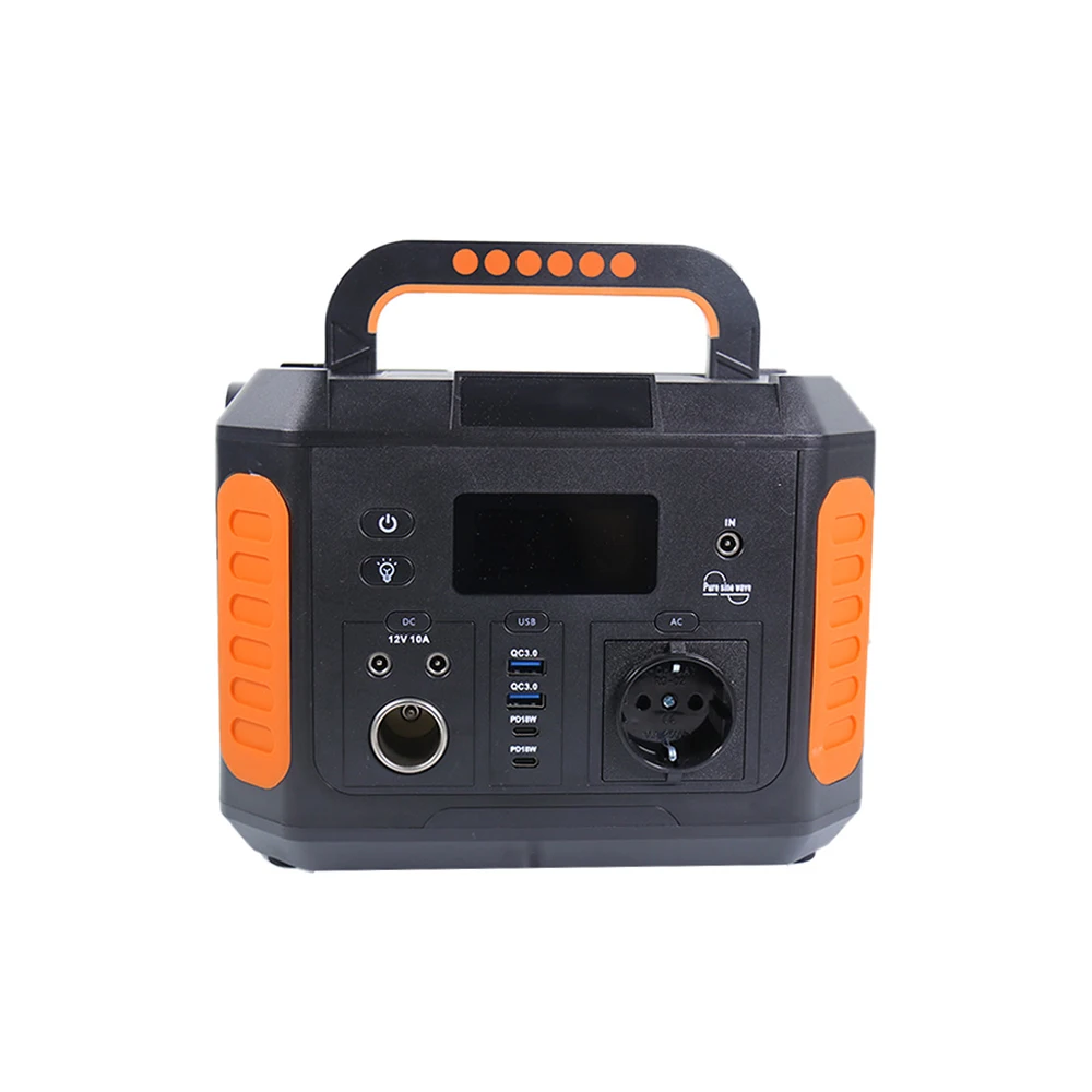 600W Solar Generator 553Wh Power Bank Two Ac Outlet Portable Power Station For Camping Hunting Vans Emergency Backup