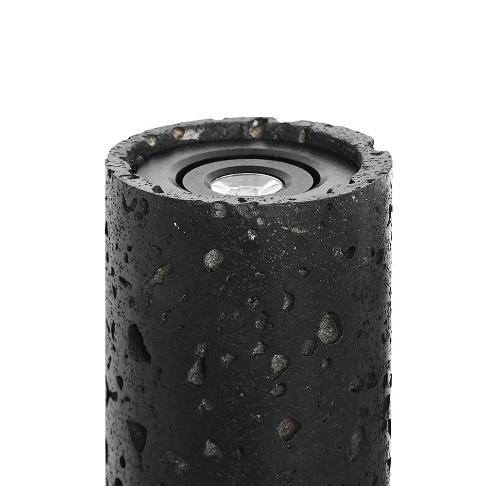 BUZAO W01 black lava stone wall lamp home decor bedroom light wall light for home led step light