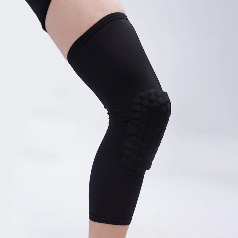 Factory Wholesale Basketball Football Weightlifting Knee SUPPORT BRACE Elastic Fabric Breathable Knee Sleeve UV Calf Thigh